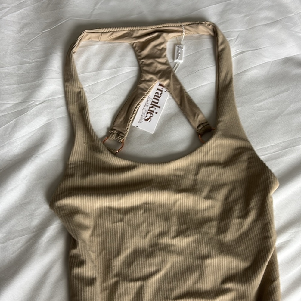 NWT Frankies Bikinis Victoria One Piece *TAN* - Picture 3 of 10